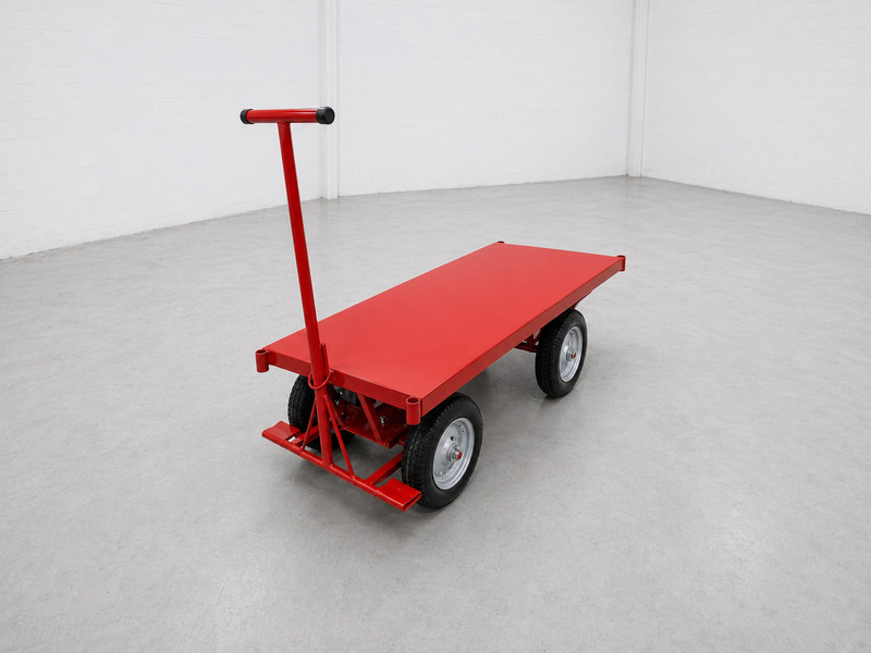 Carrinho plataforma 400 kg com assoalho de aço