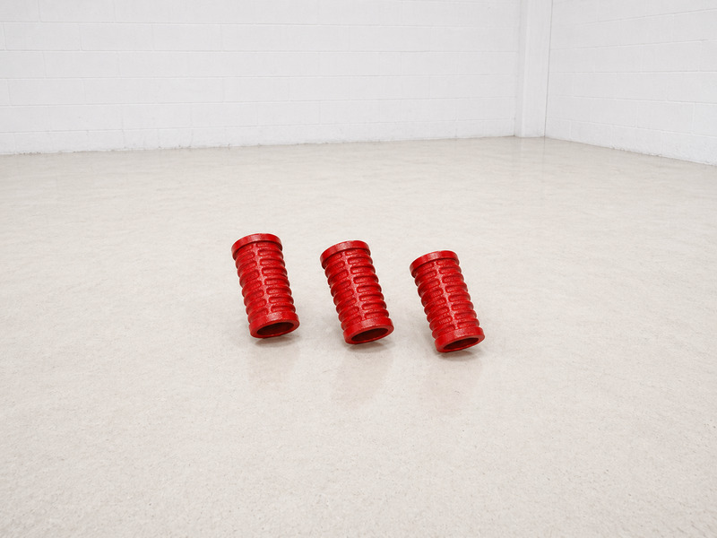 Luva 5/8 water stop para barra de ancoragem em acabamento vermelho