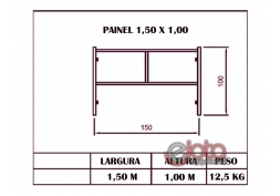 Painel de Escoramento 1,50 x 1,00 m