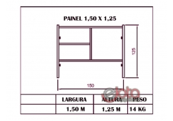 Painel de Escoramento 1,50 x 1,25 m