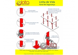 Poste Linha de Vida - Varal de Segurança